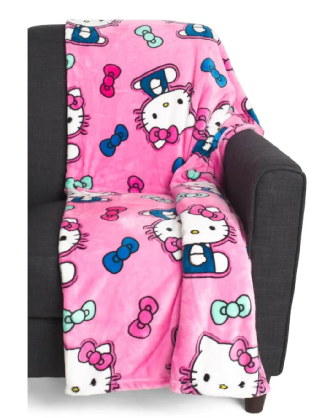 BLK- 9000 Hello Kitty Licensed 60x70 Cloud Throw